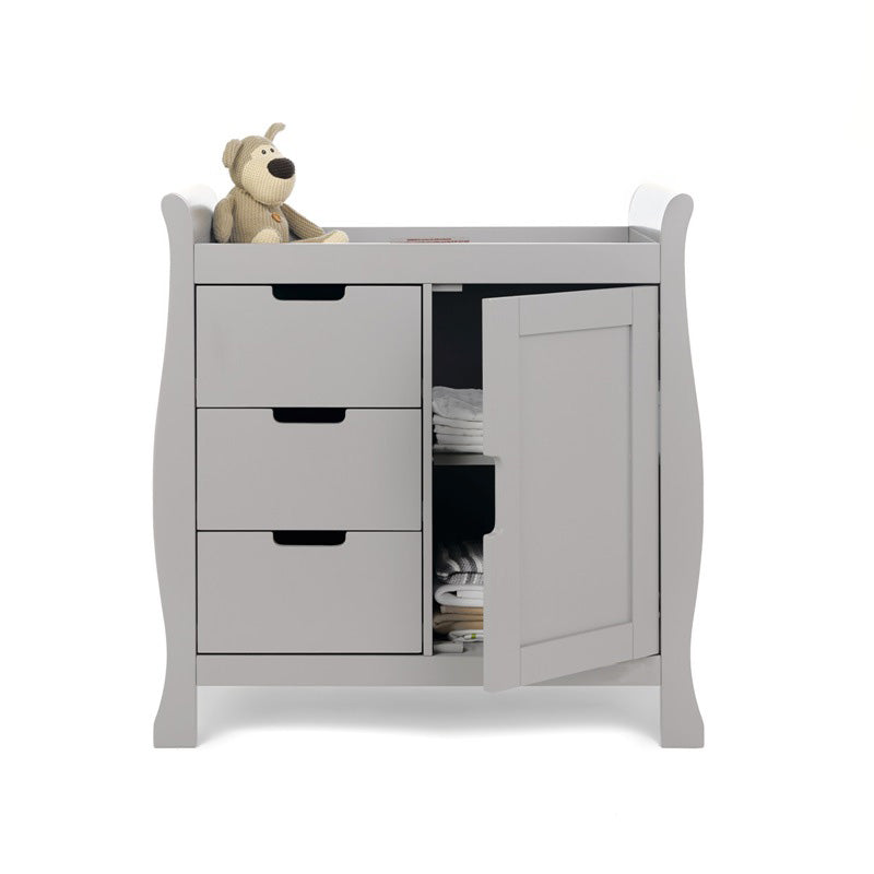 Obaby Stamford Mini Sleigh 3 Piece Room Set - Warm Grey
