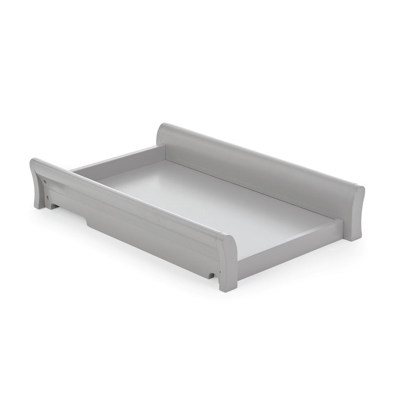 Obaby Stamford Sleigh Cot Top Changer - Warm Grey