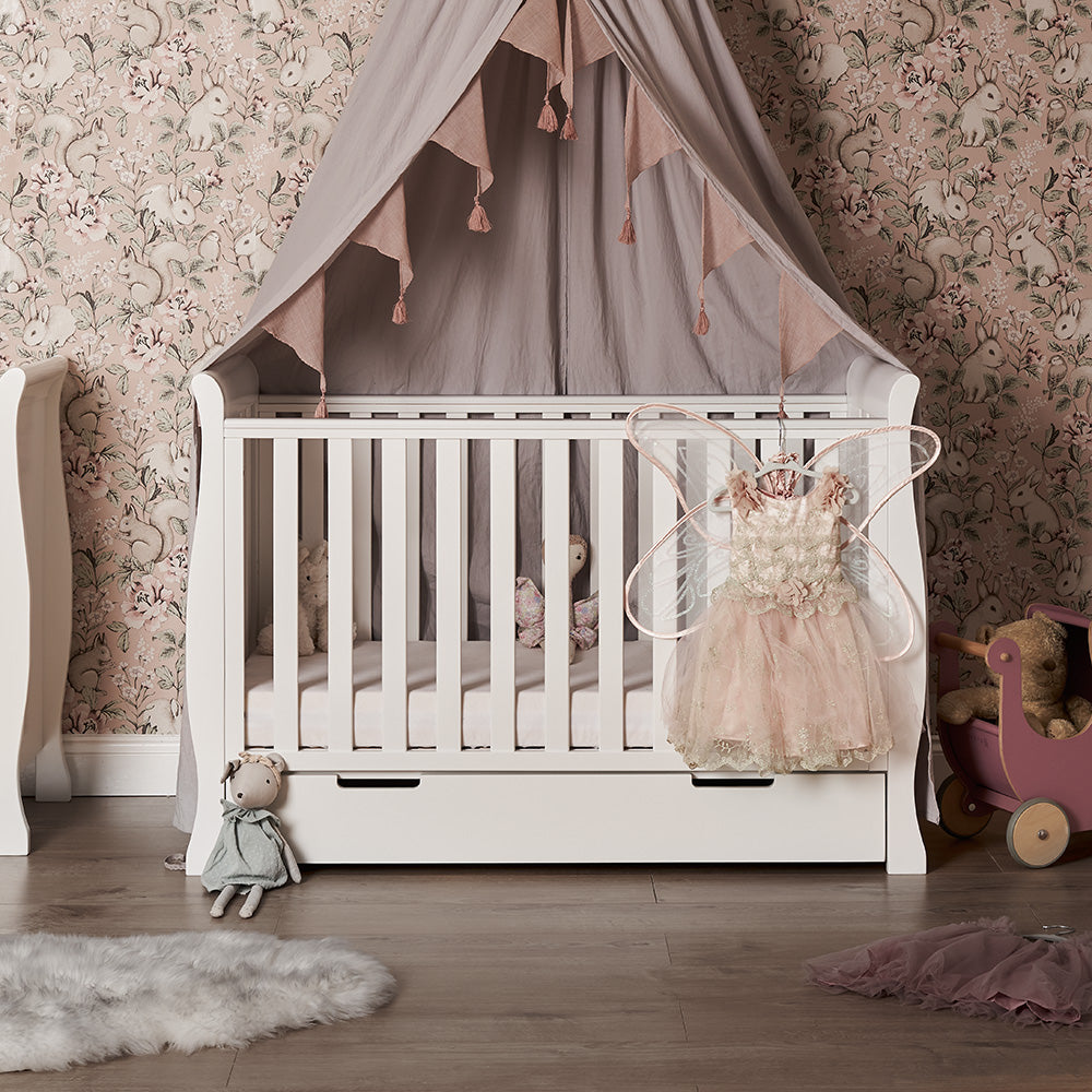 Obaby Stamford Mini Sleigh 3 Piece Room Set - White