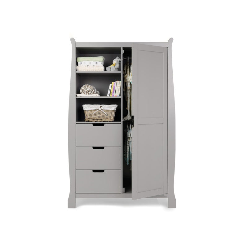 Obaby Stamford Mini Sleigh 3 Piece Room Set - Warm Grey
