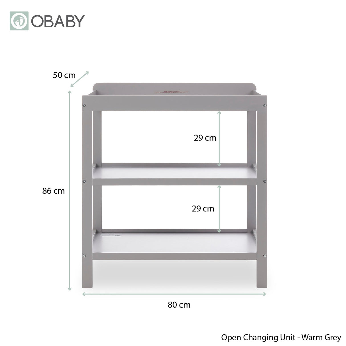 Obaby Grace Mini 2 Piece Room Set - Warm Grey