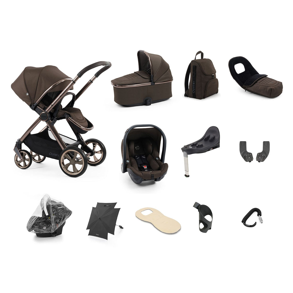BabyStyle Oyster 4 Ultimate 12 Piece Capsule Bundle - Chocolate Velvet 1