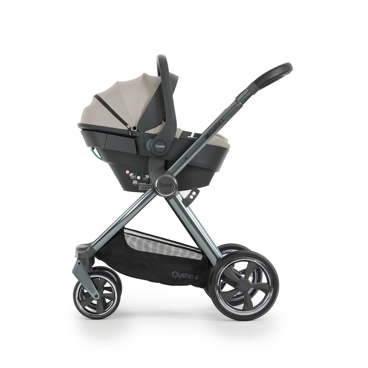 BabyStyle Oyster 4 Ultimate Baby & Toddler 360 Car Seat Bundle - Stone