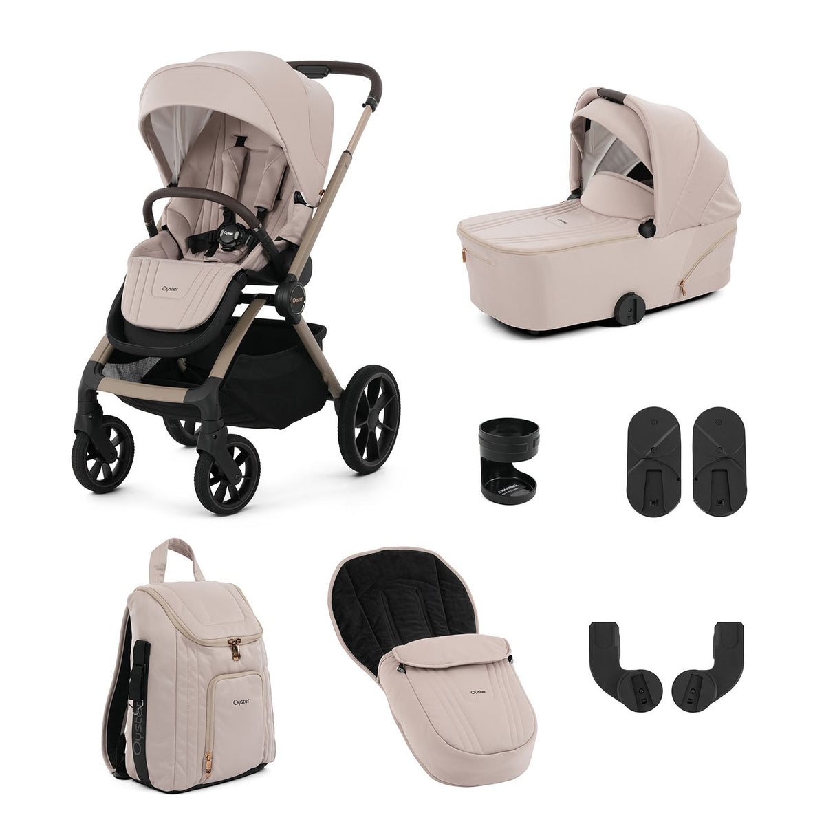 Oyster Vee Pushchair & Accessory Bundle - Vanilla