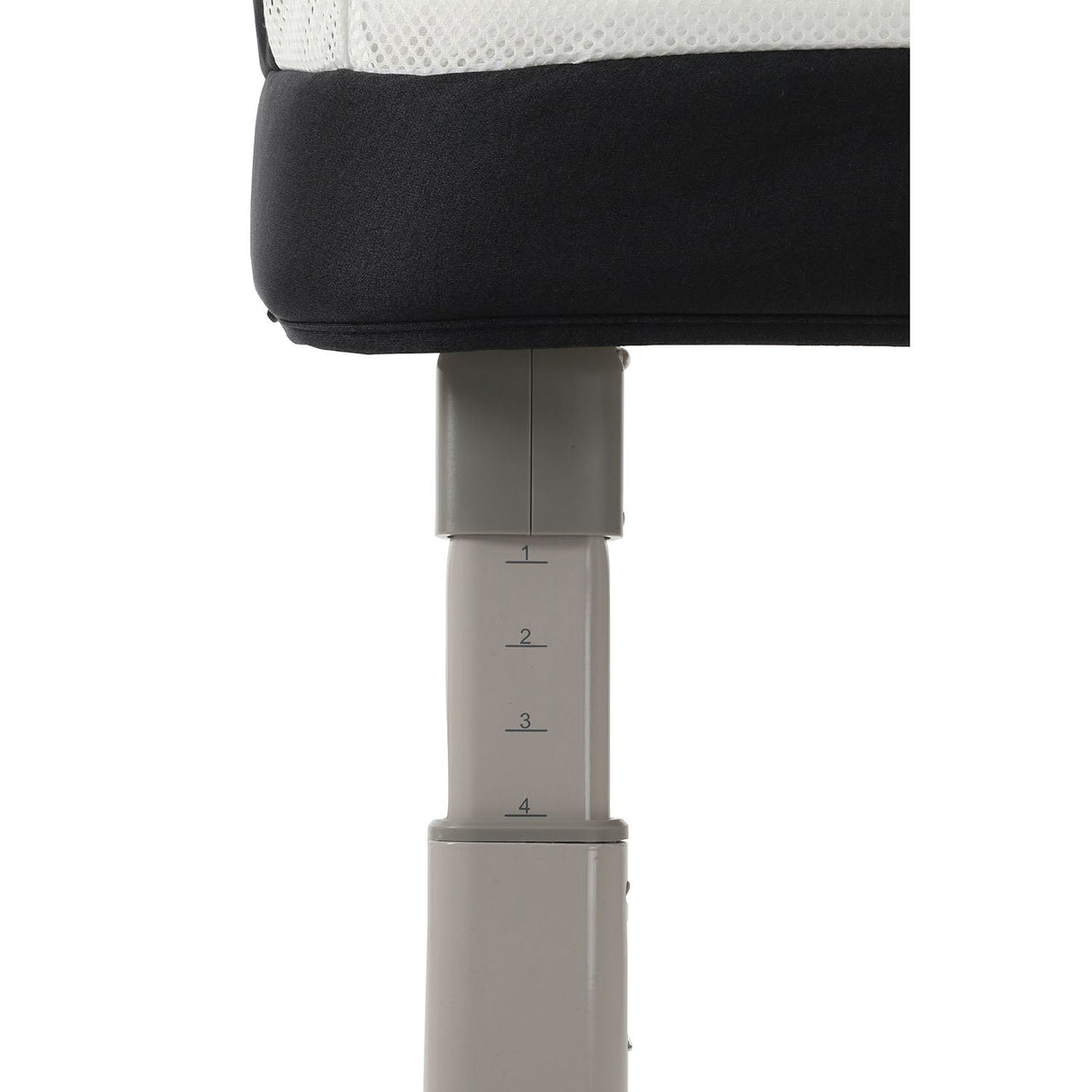 BabyStyle Oyster Home Wiggle Dropside Co-Sleeper Crib - Carbonite 9