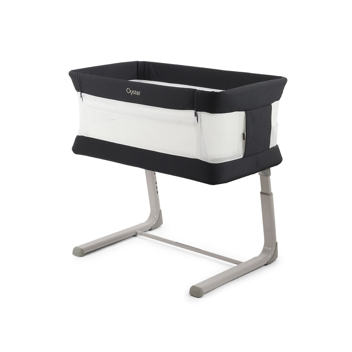 BabyStyle Oyster Home Wiggle Dropside Co-Sleeper Crib - Carbonite 15