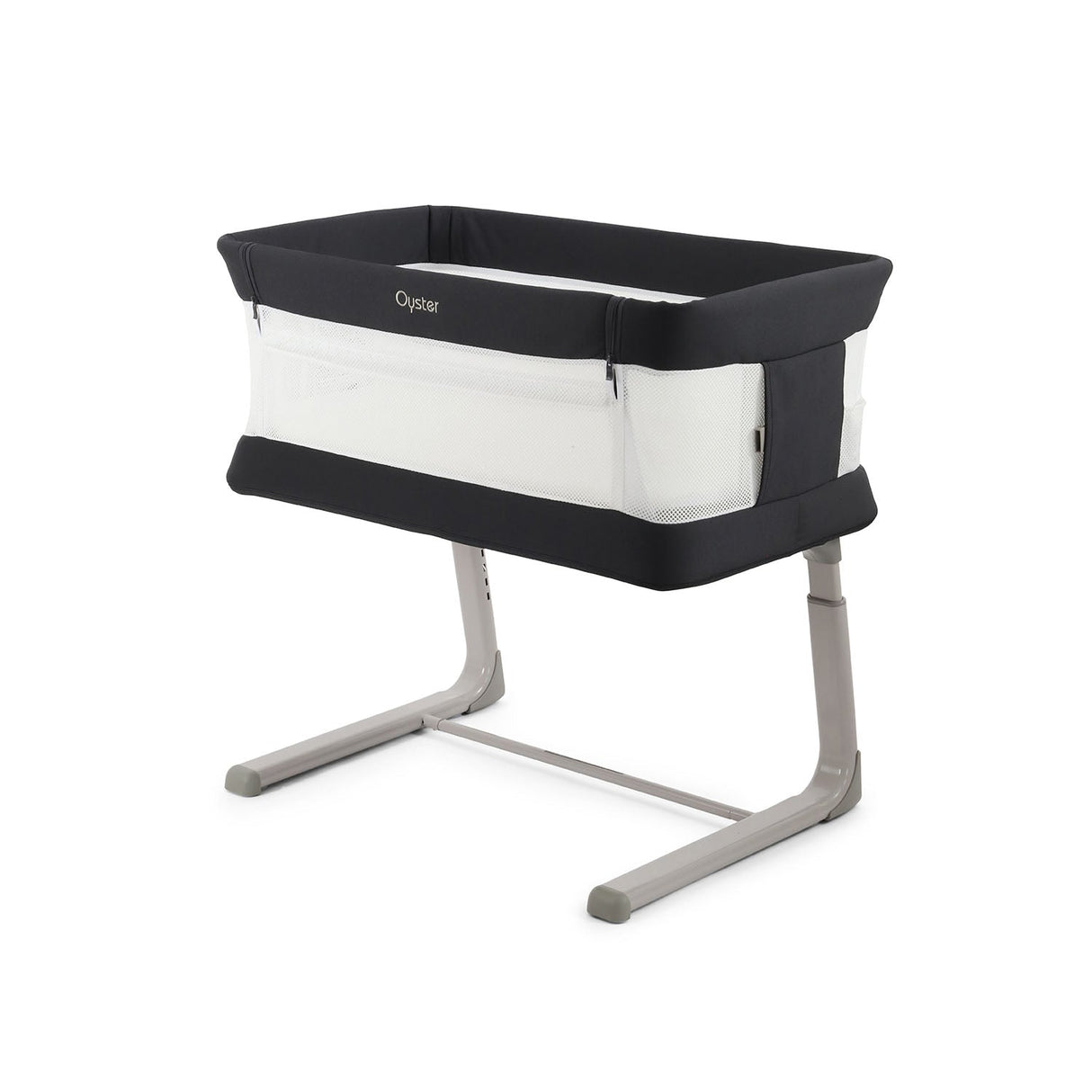 BabyStyle Oyster Home Wiggle Dropside Co-Sleeper Crib - Carbonite 16