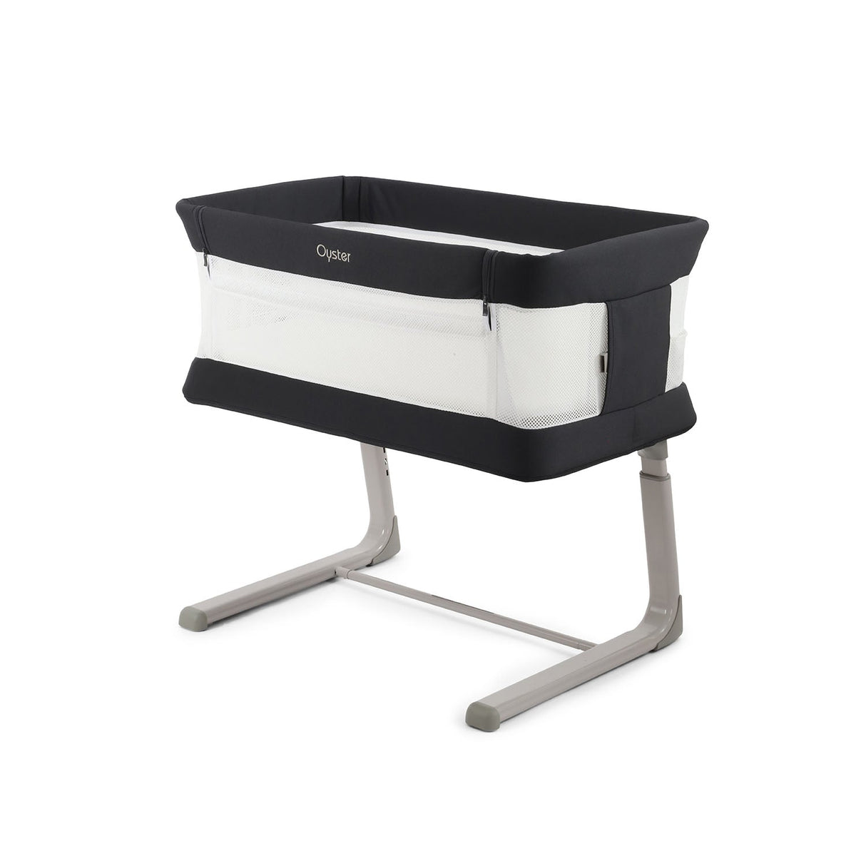 BabyStyle Oyster Home Wiggle Dropside Co-Sleeper Crib - Carbonite 17