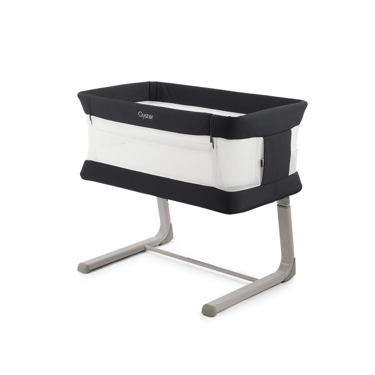BabyStyle Oyster Home Wiggle Dropside Co-Sleeper Crib - Carbonite 18