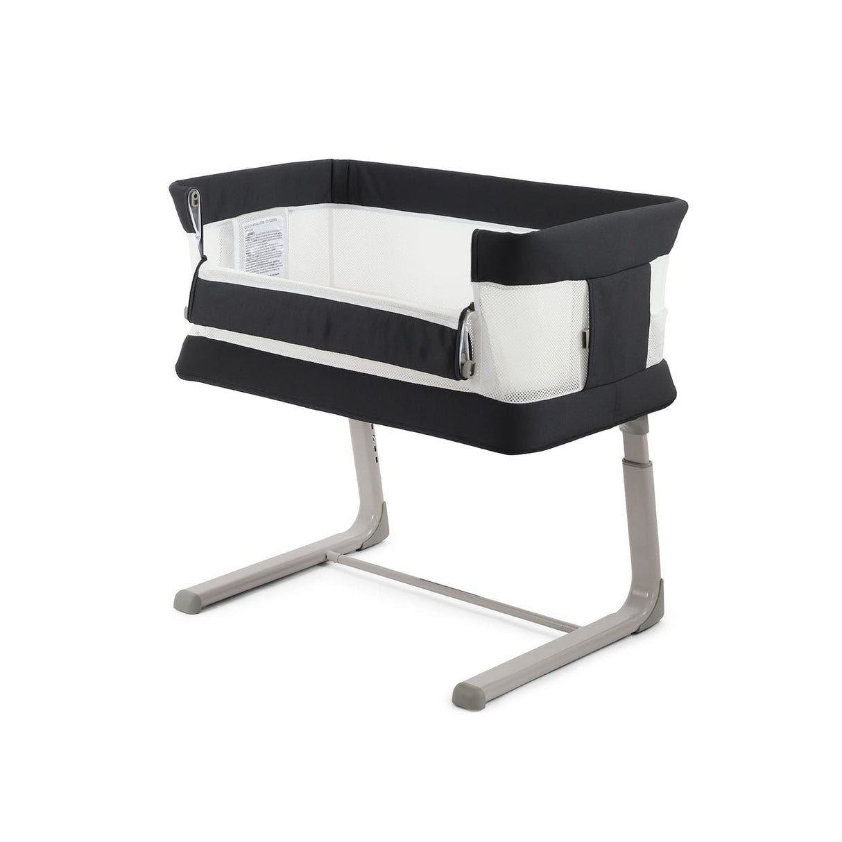 BabyStyle Oyster Home Wiggle Dropside Co-Sleeper Crib - Carbonite 21