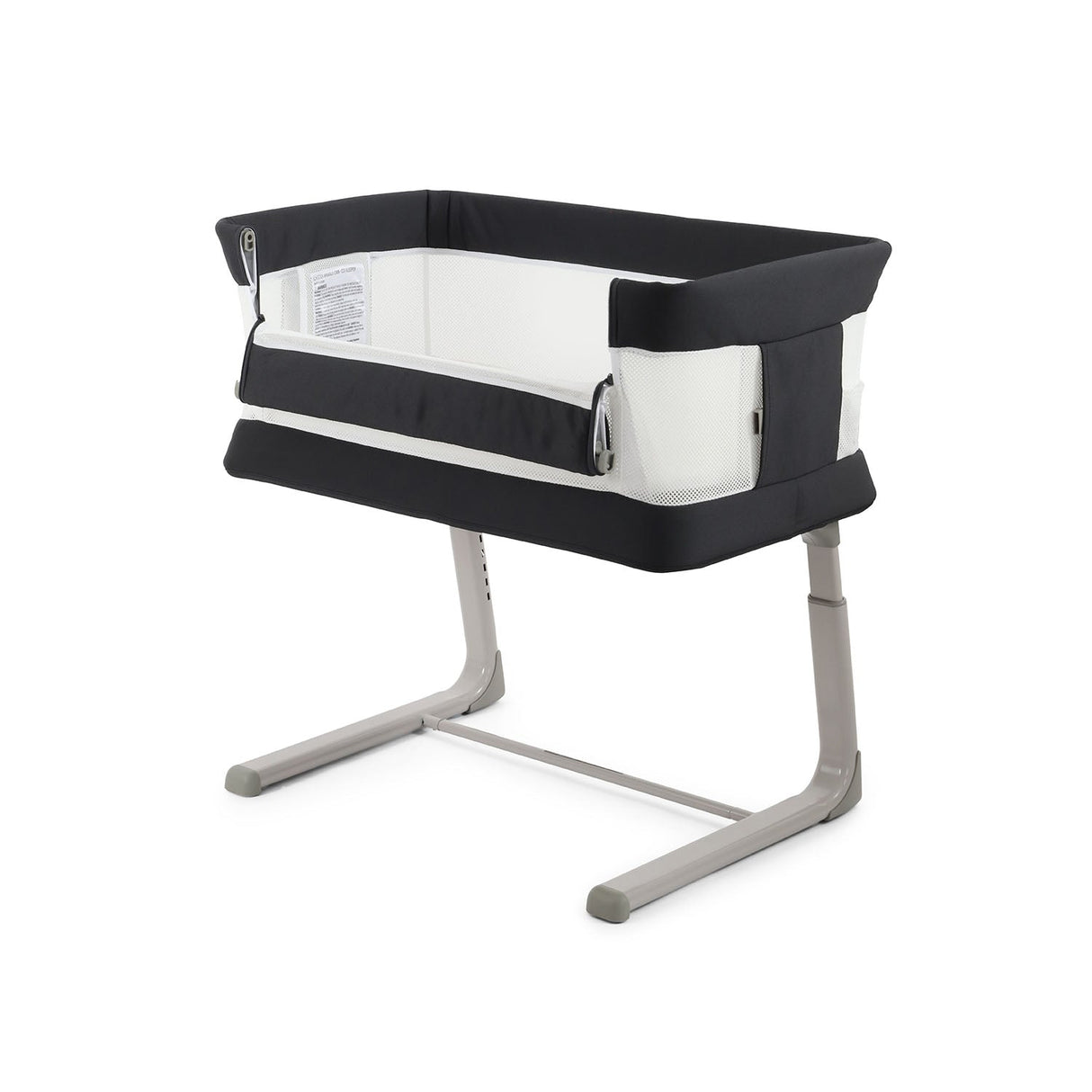 BabyStyle Oyster Home Wiggle Dropside Co-Sleeper Crib - Carbonite 22