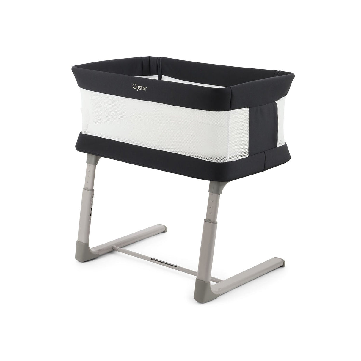 BabyStyle Oyster Home Wiggle Dropside Co-Sleeper Crib - Carbonite 25