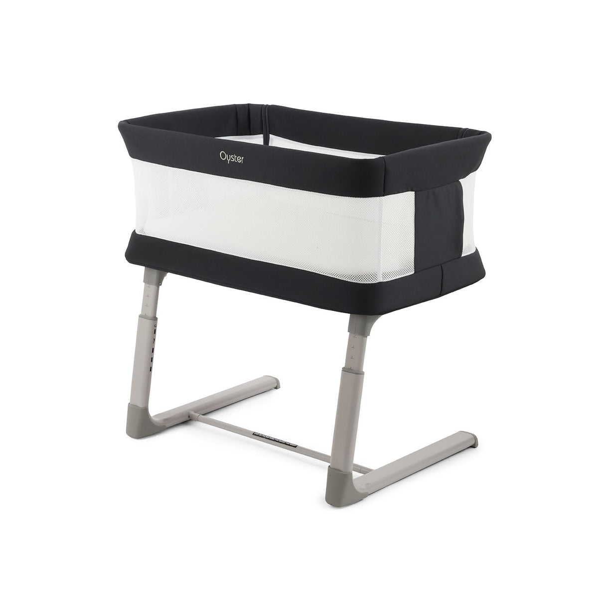 BabyStyle Oyster Home Wiggle Dropside Co-Sleeper Crib - Carbonite 26
