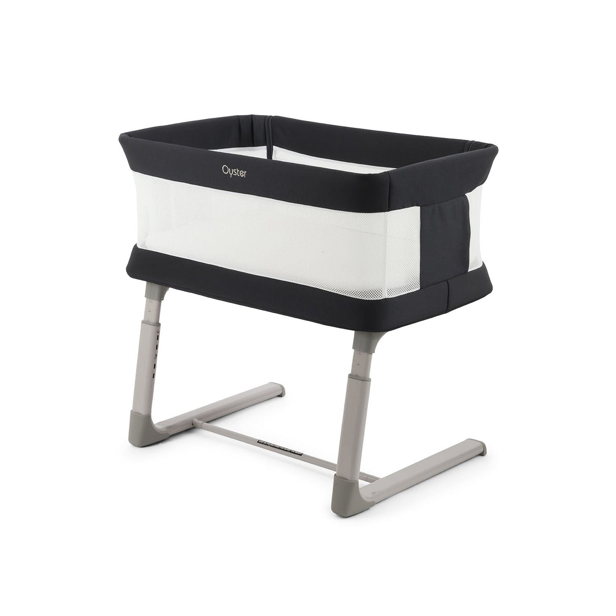 BabyStyle Oyster Home Wiggle Dropside Co-Sleeper Crib - Carbonite 27
