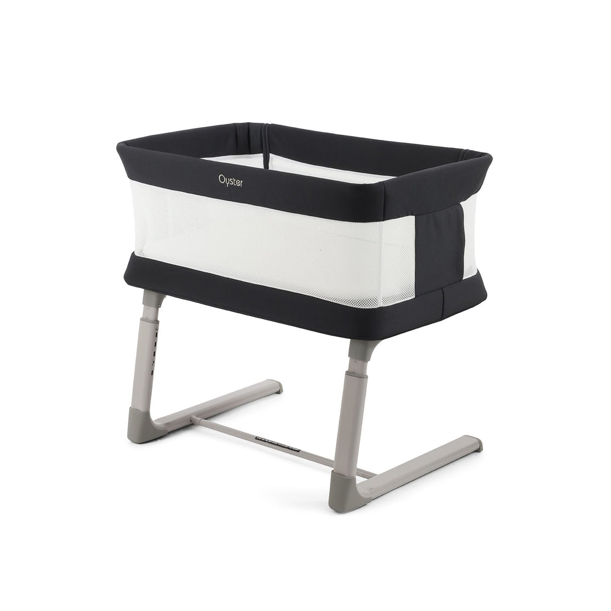 BabyStyle Oyster Home Wiggle Dropside Co-Sleeper Crib - Carbonite 28