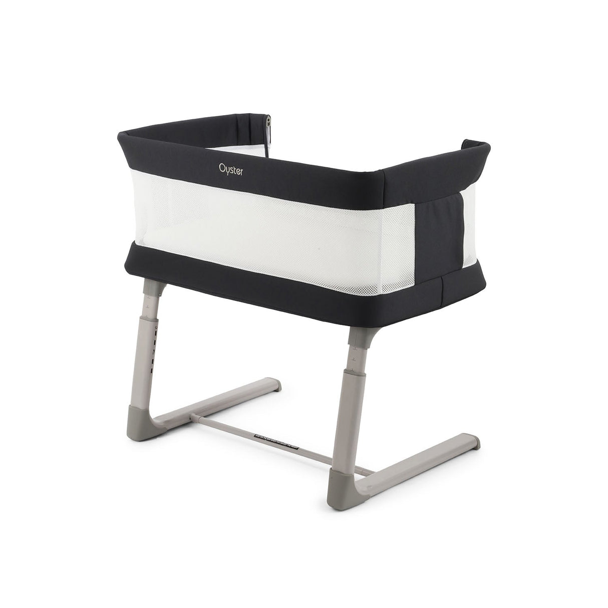 BabyStyle Oyster Home Wiggle Dropside Co-Sleeper Crib - Carbonite 32