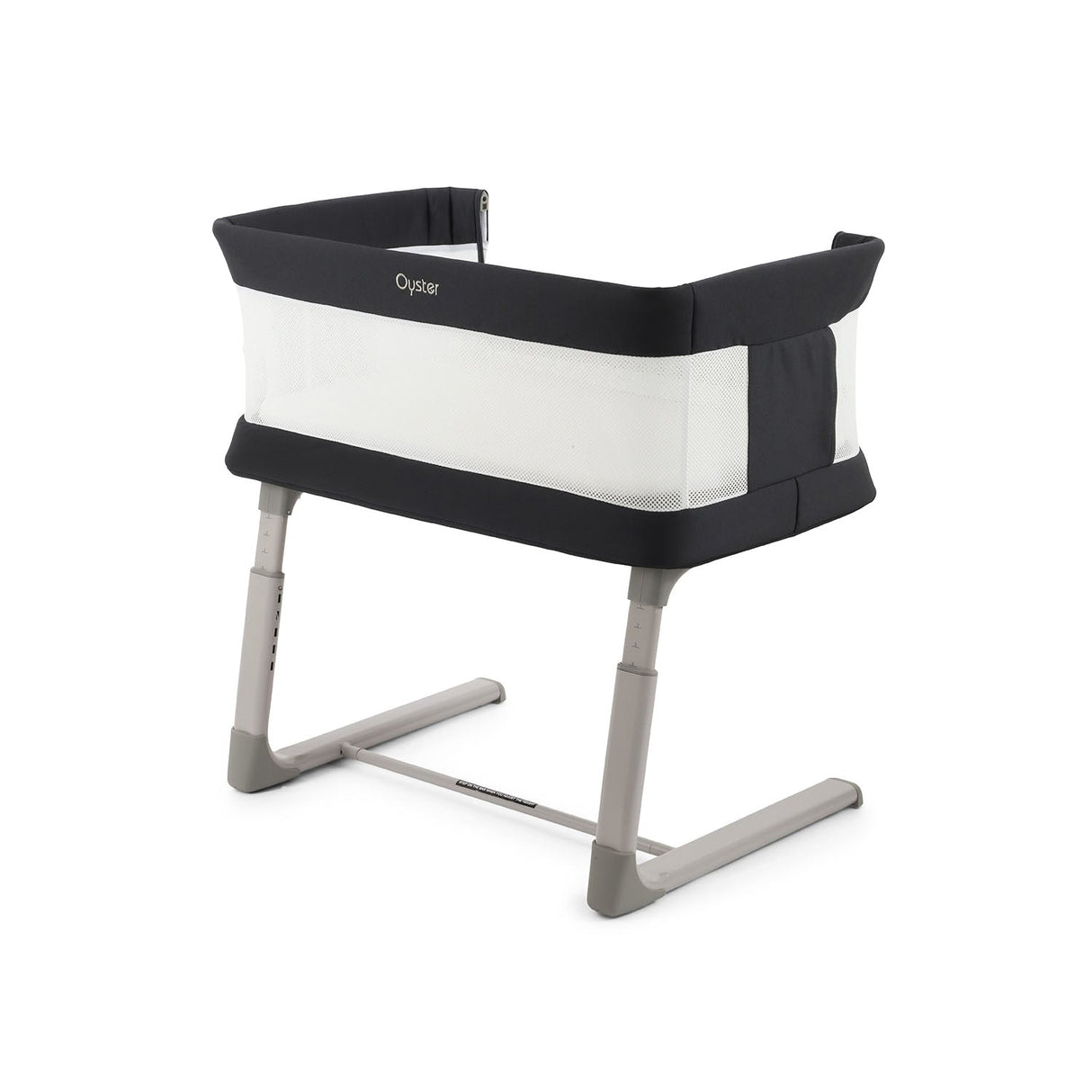 BabyStyle Oyster Home Wiggle Dropside Co-Sleeper Crib - Carbonite 33