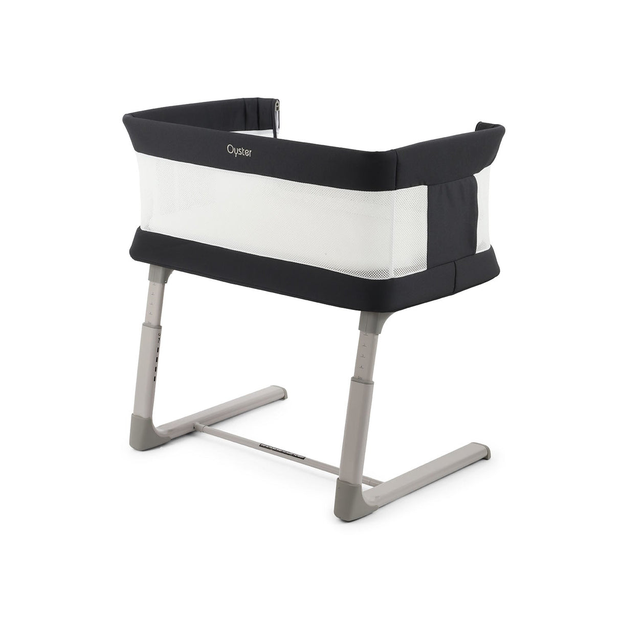 BabyStyle Oyster Home Wiggle Dropside Co-Sleeper Crib - Carbonite 35