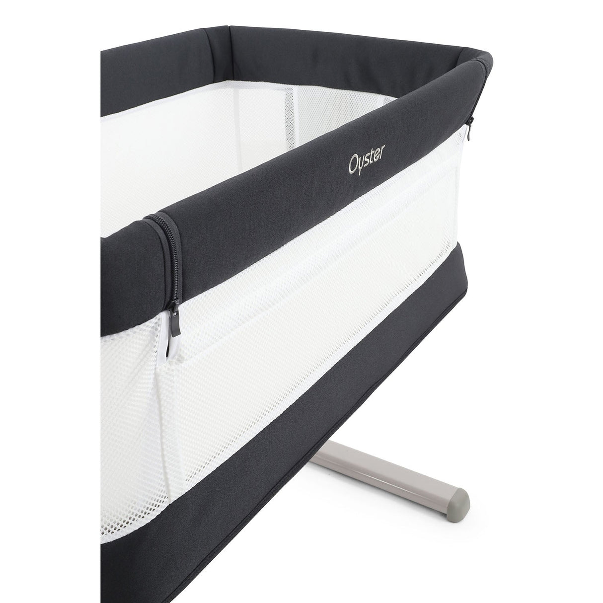 BabyStyle Oyster Home Wiggle Dropside Co-Sleeper Crib - Carbonite 66