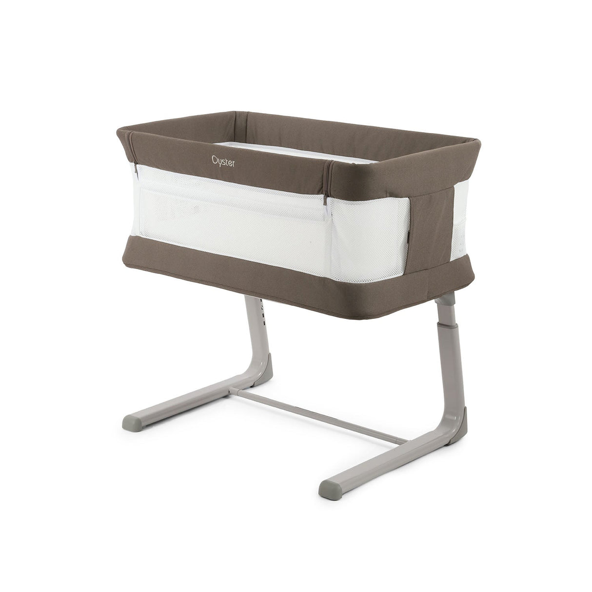 BabyStyle Oyster Home Wiggle Dropside Co-Sleeper Crib - Mink 16