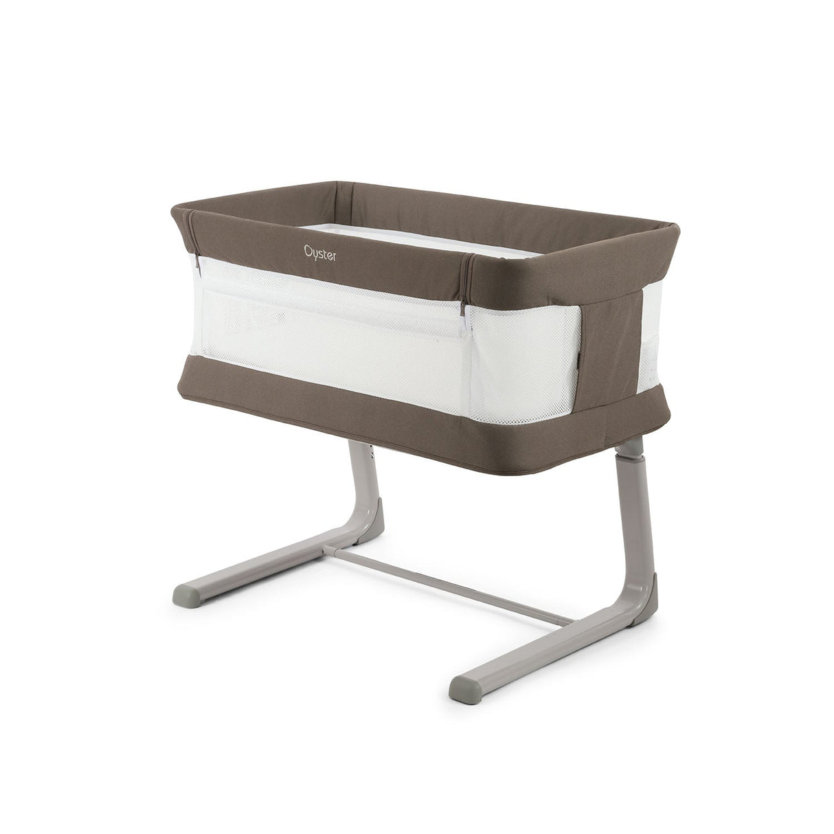 BabyStyle Oyster Home Wiggle Dropside Co-Sleeper Crib - Mink 18