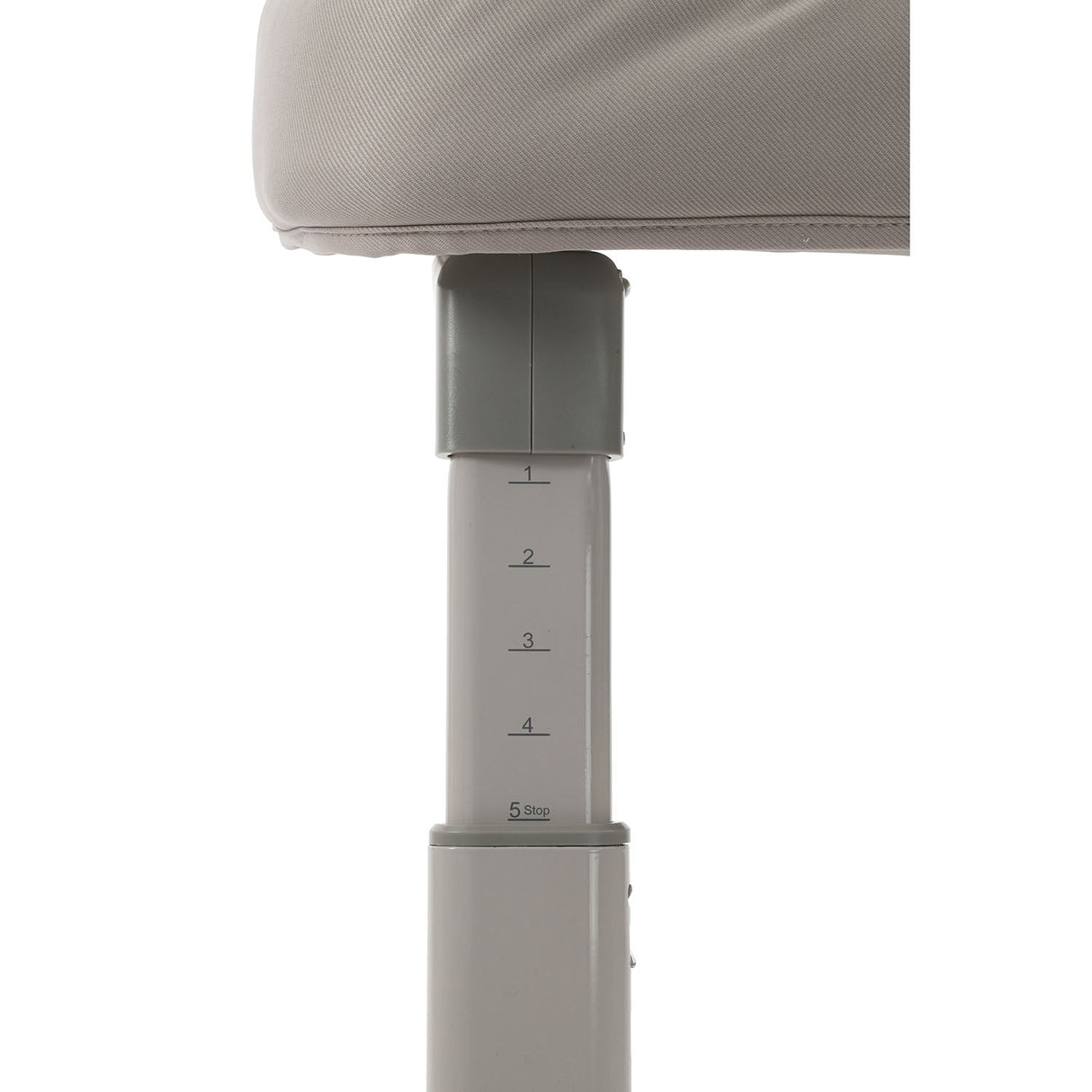 BabyStyle Oyster Home Wiggle Dropside Co-Sleeper Crib - Stone 8