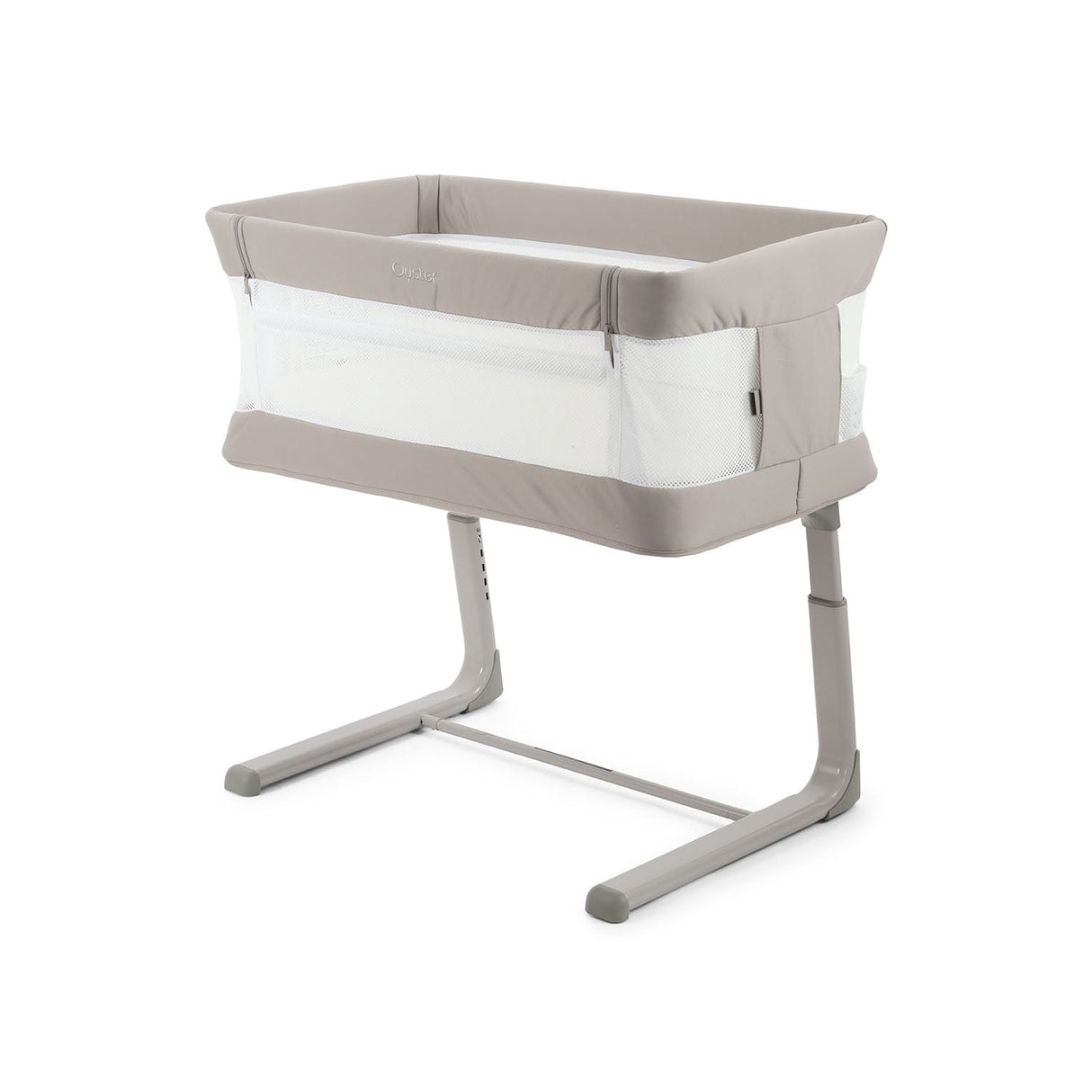 BabyStyle Oyster Home Wiggle Dropside Co-Sleeper Crib - Stone 14