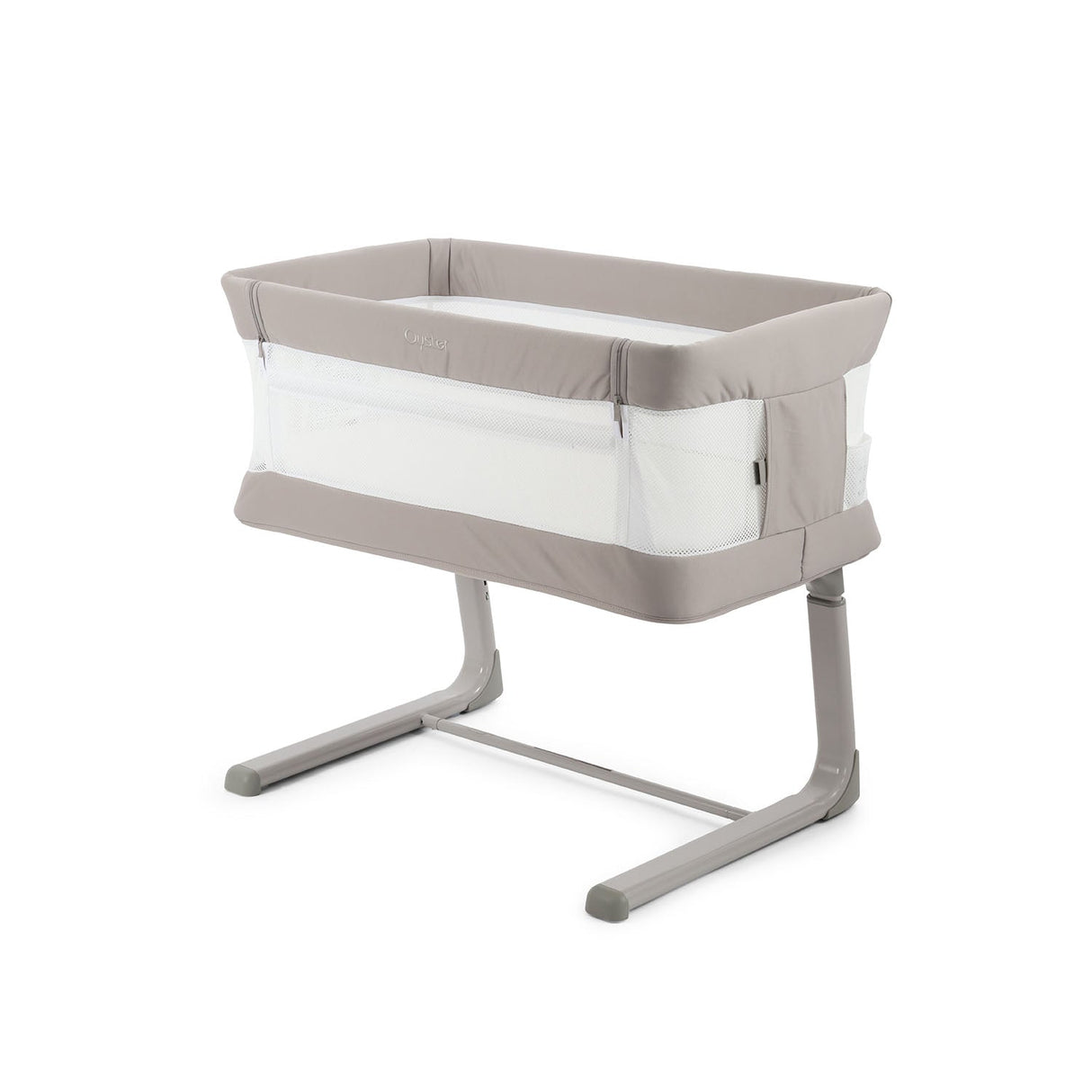 BabyStyle Oyster Home Wiggle Dropside Co-Sleeper Crib - Stone 18