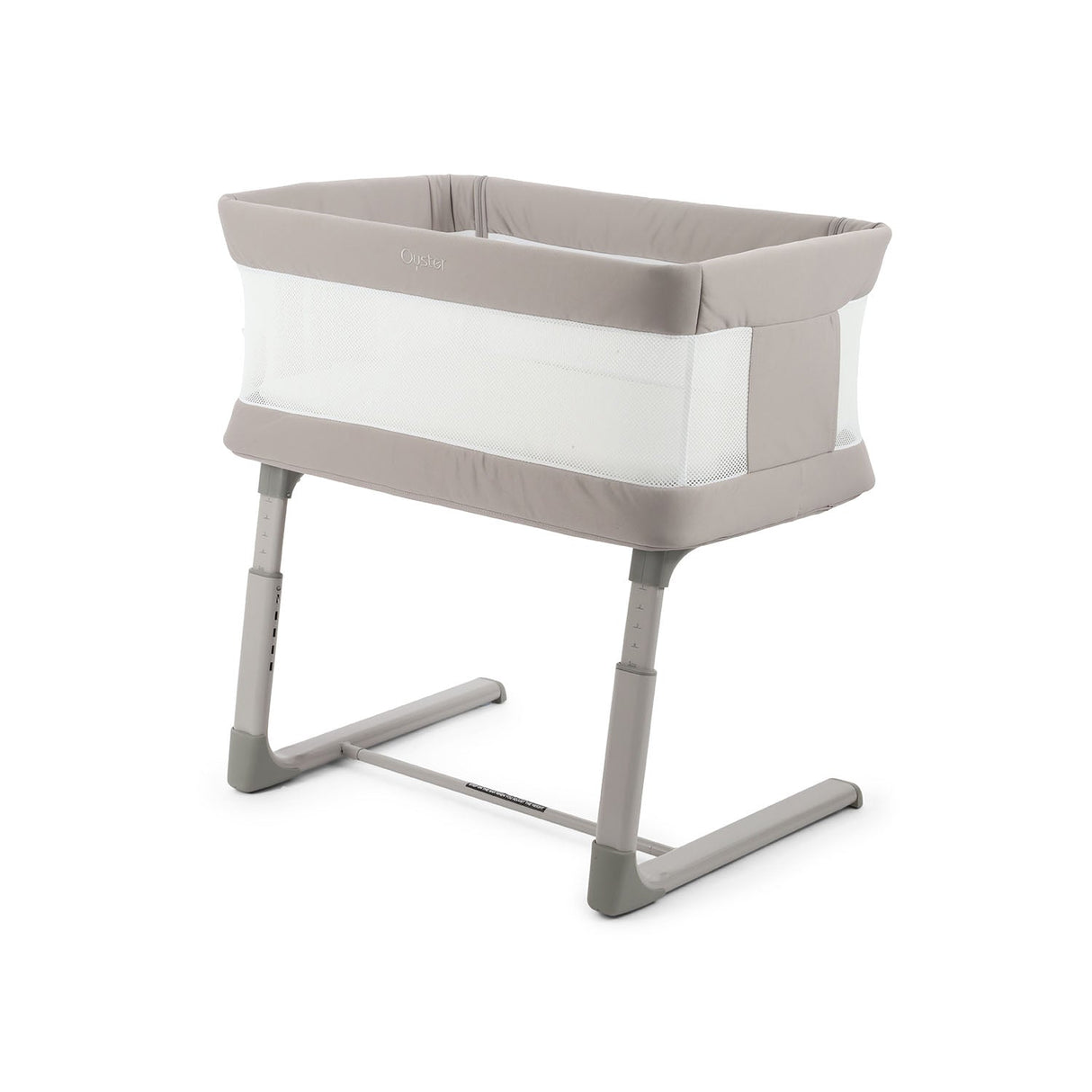 BabyStyle Oyster Home Wiggle Dropside Co-Sleeper Crib - Stone 25