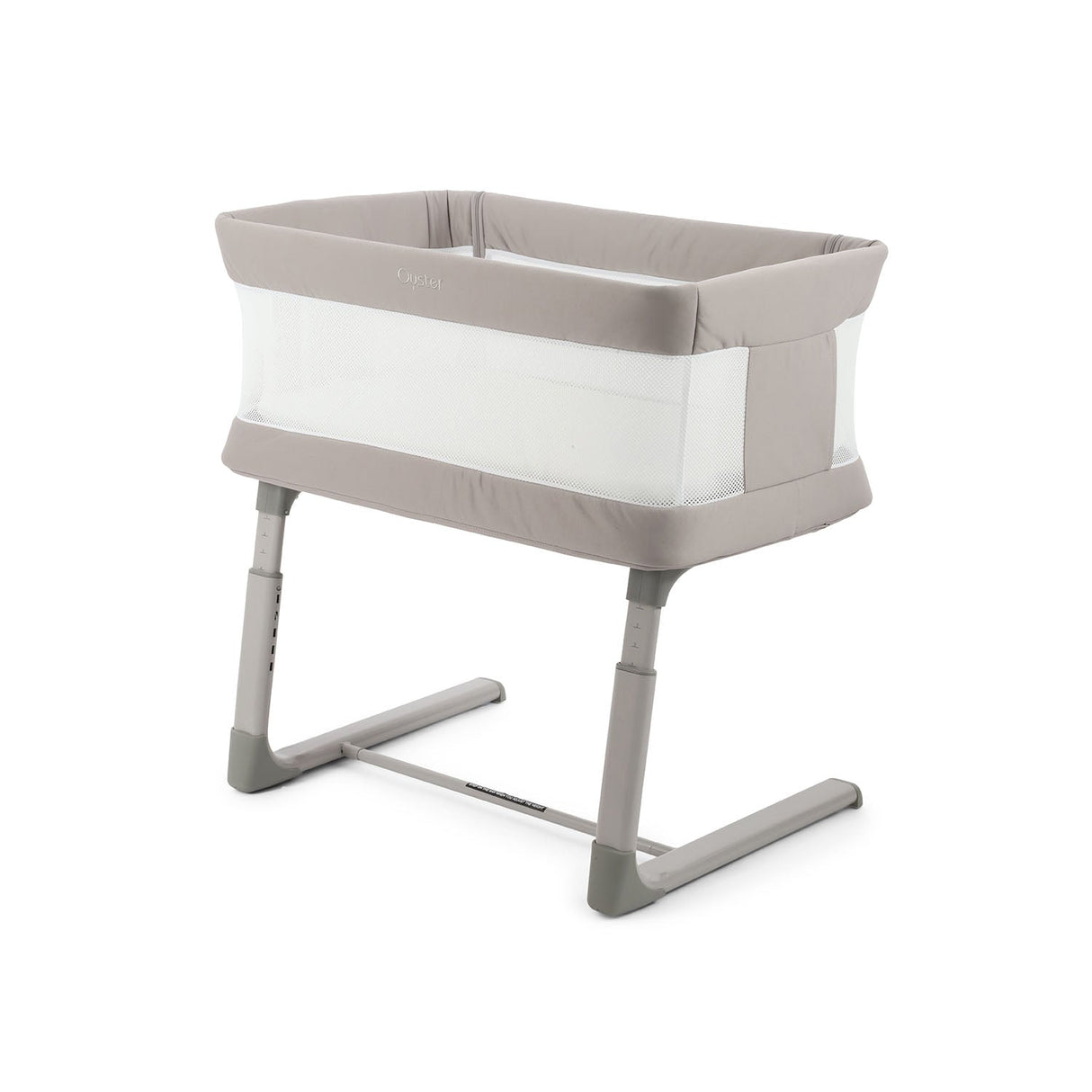 BabyStyle Oyster Home Wiggle Dropside Co-Sleeper Crib - Stone 26