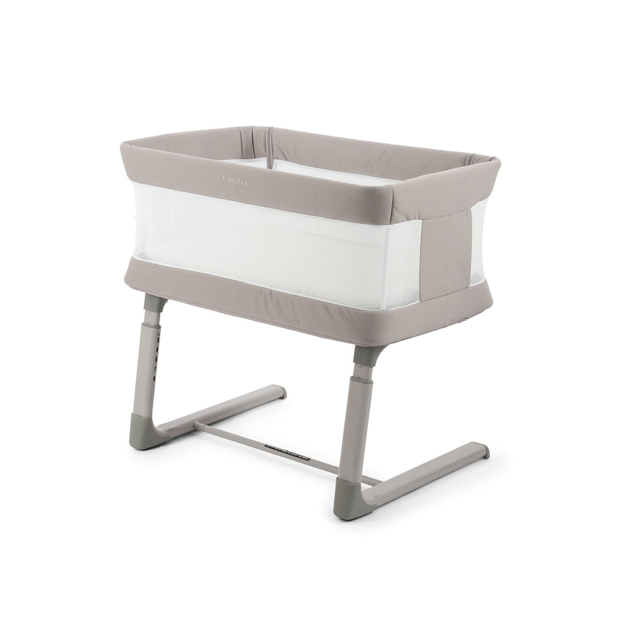 BabyStyle Oyster Home Wiggle Dropside Co-Sleeper Crib - Stone 28