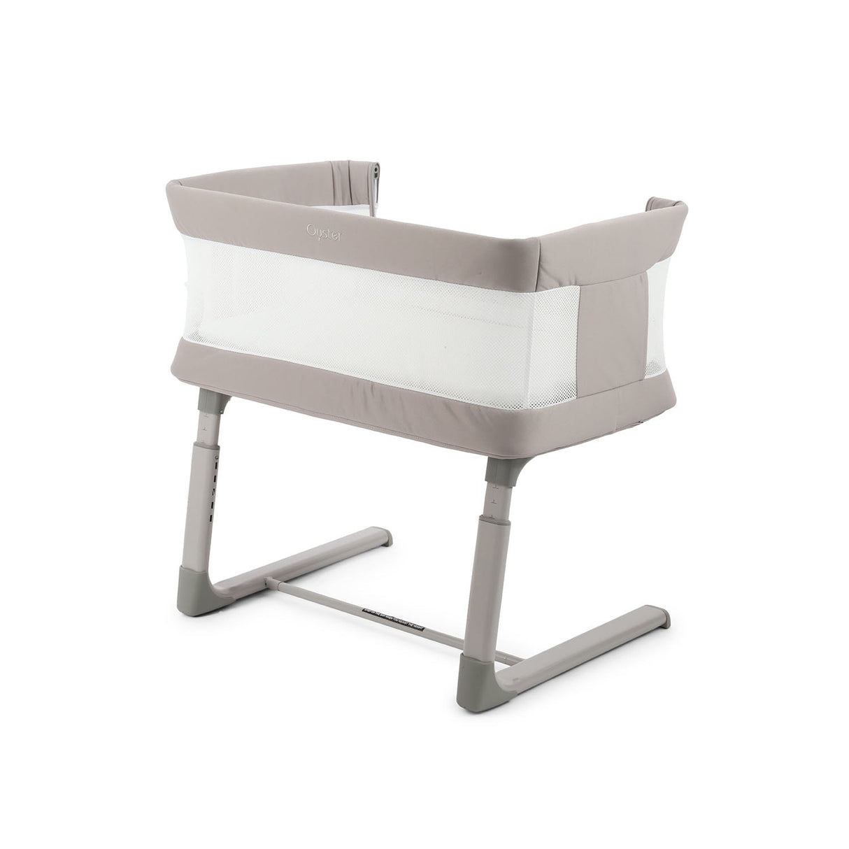 BabyStyle Oyster Home Wiggle Dropside Co-Sleeper Crib - Stone 32