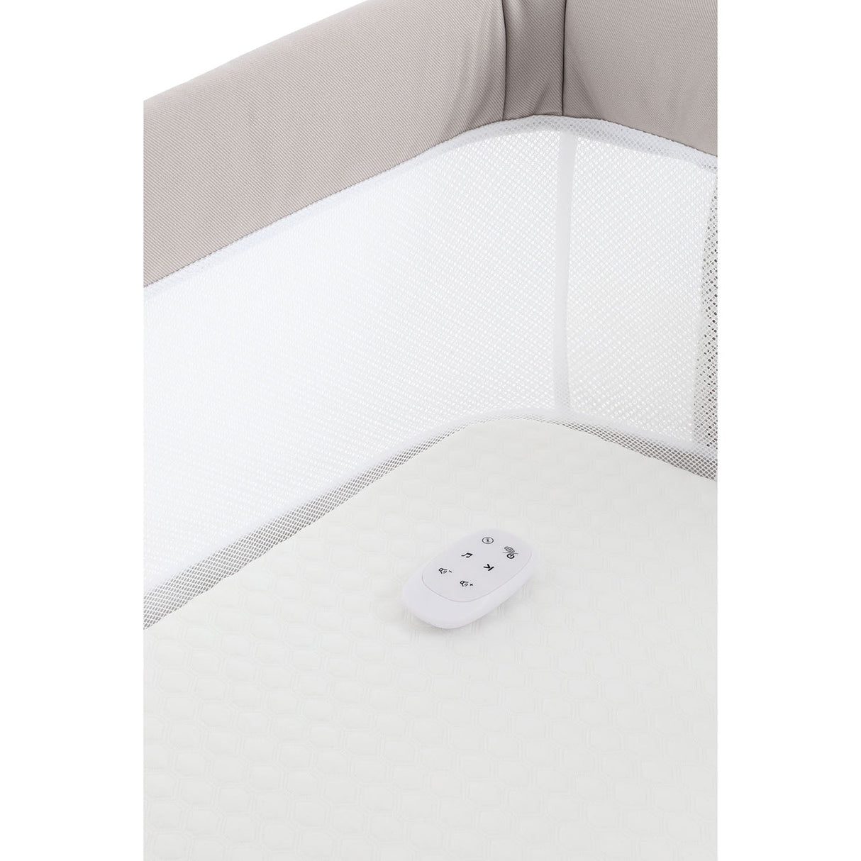 BabyStyle Oyster Home Wiggle Dropside Co-Sleeper Crib - Stone 65