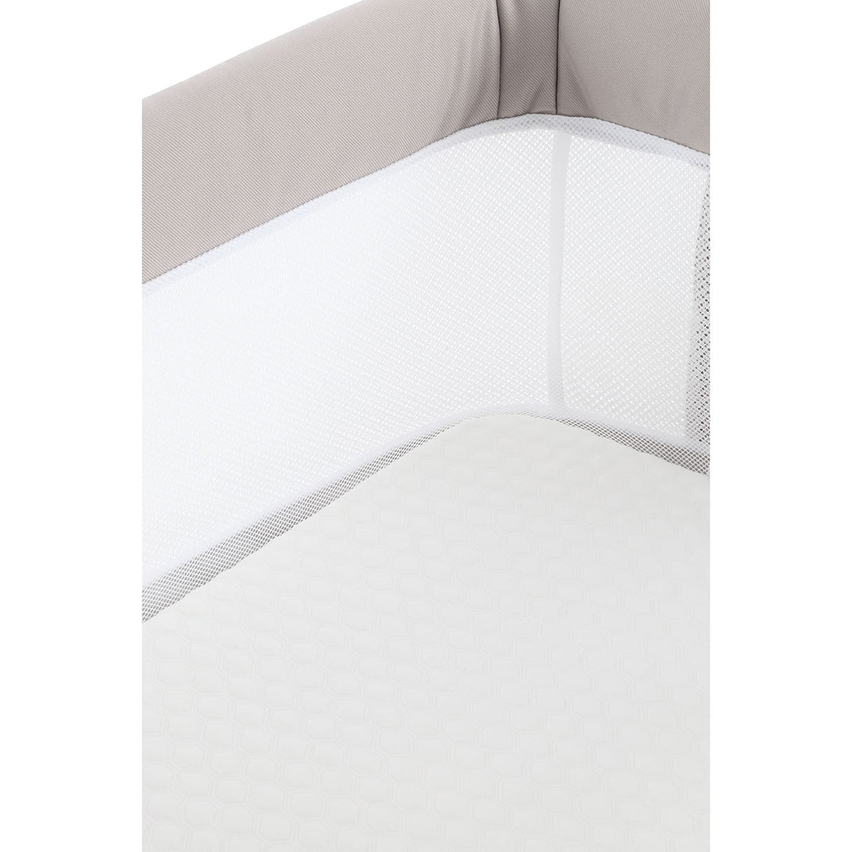 BabyStyle Oyster Home Wiggle Dropside Co-Sleeper Crib - Stone 66