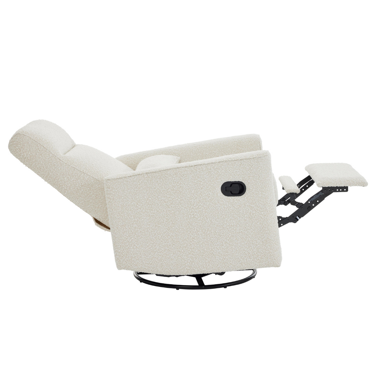 Tutti Bambini Paige Recliner Glider Nursery Chair - Vanilla Boucle