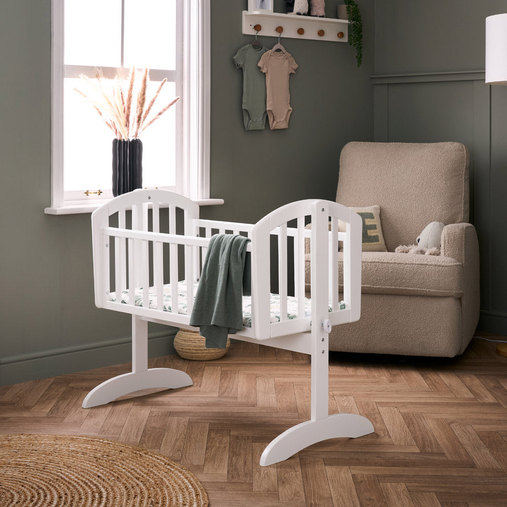 Obaby Sophie Swinging Crib - White