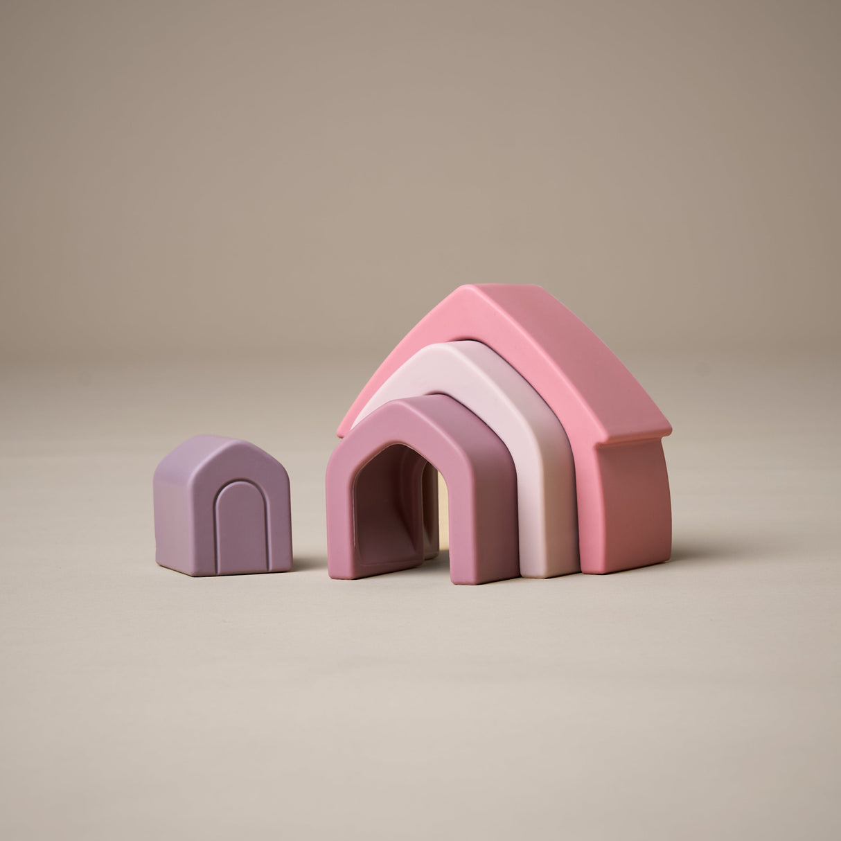 Obaby Little Stacking House Baby Toy - Pink