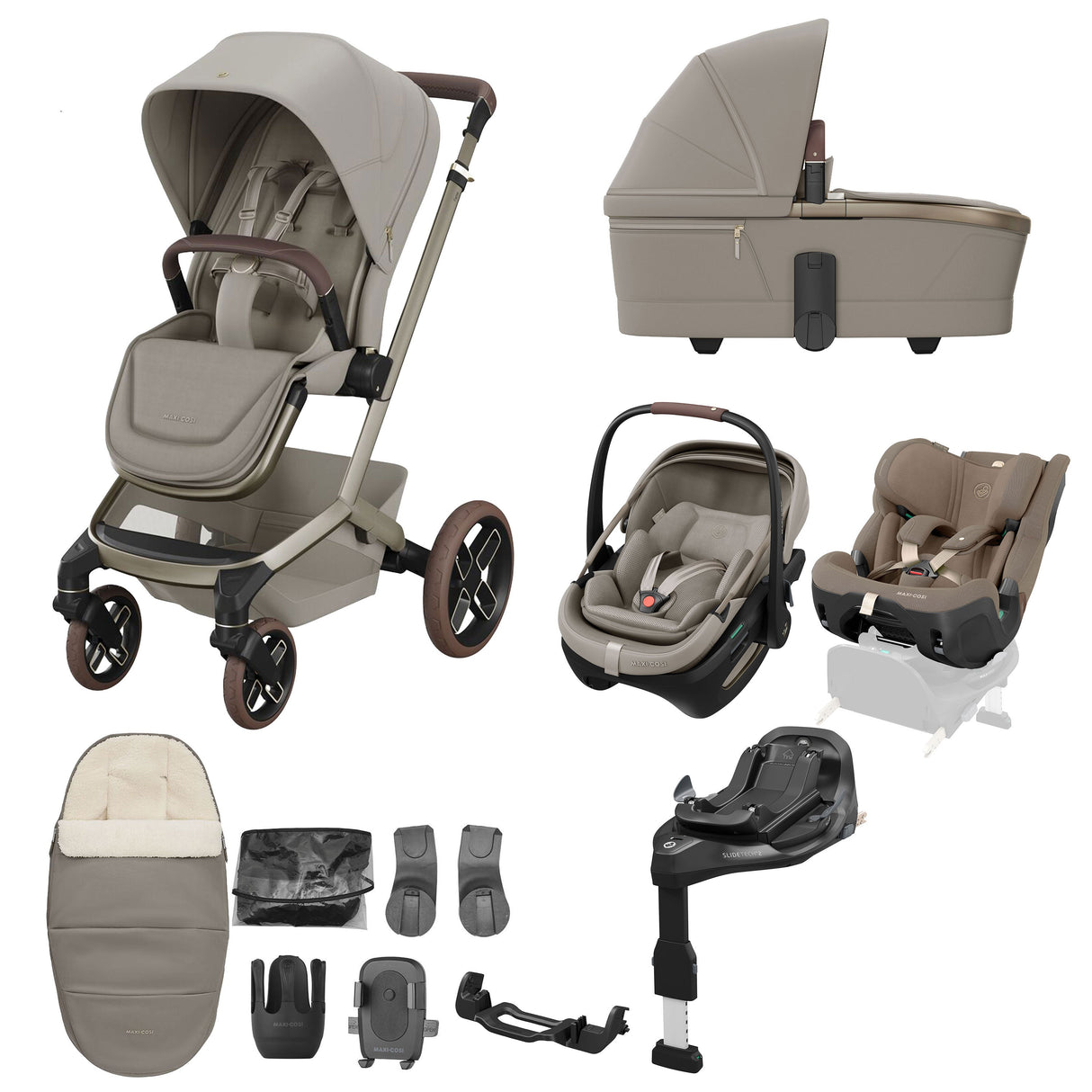 Maxi-Cosi FAME 10 Piece Ultimate Travel System - Sapphire Sand