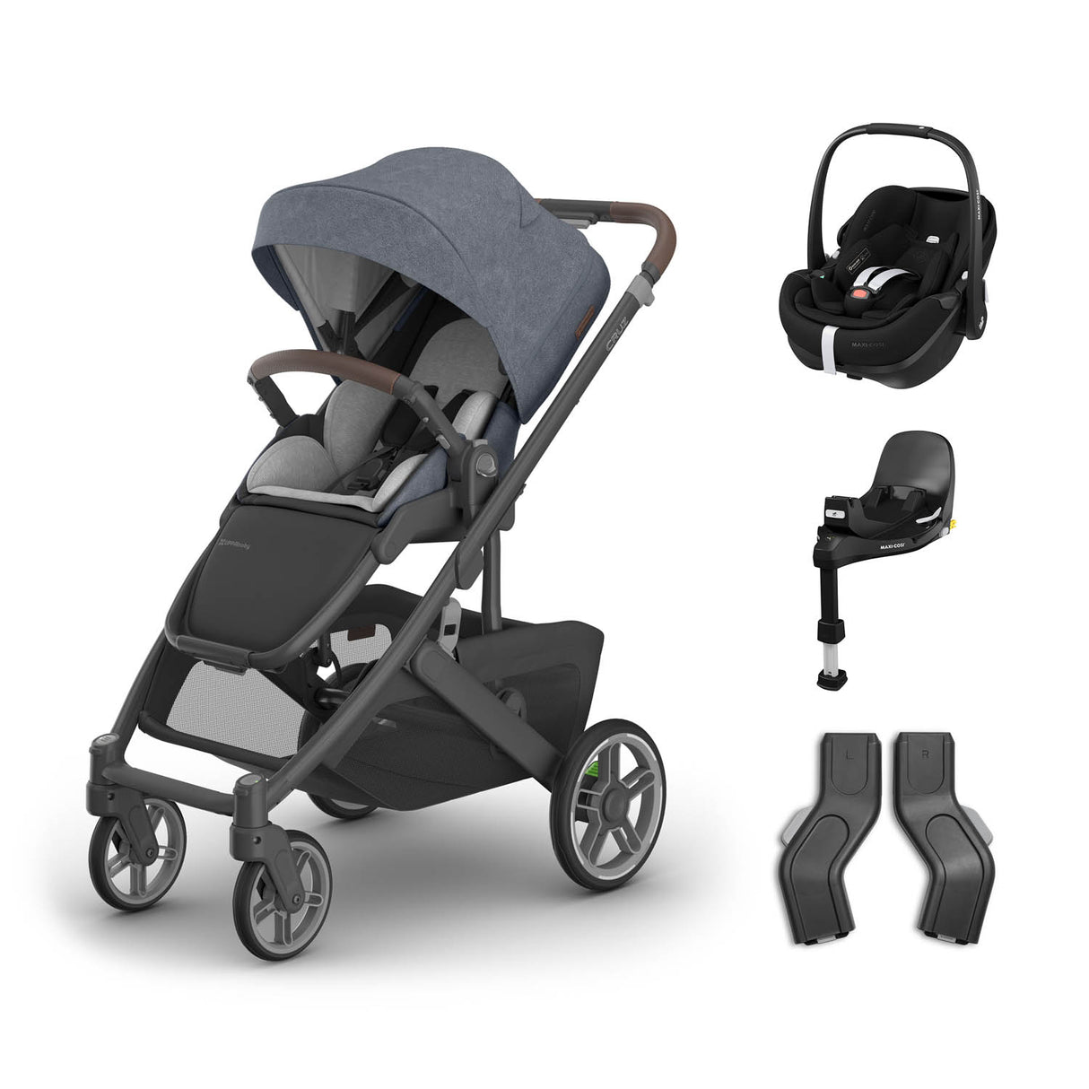 UPPAbaby Cruz V3 Pushchair + Maxi-Cosi Pebble 360 Pro2 & Base - Julian