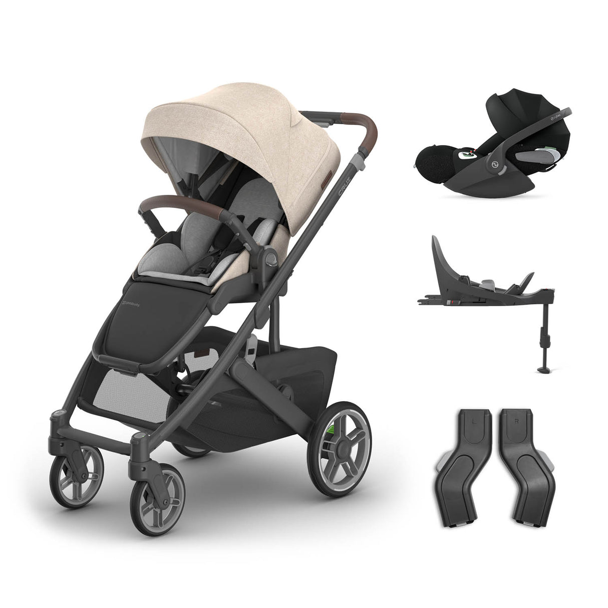 UPPAbaby Cruz V3 Pushchair + Cybex Cloud T & Base - Liam