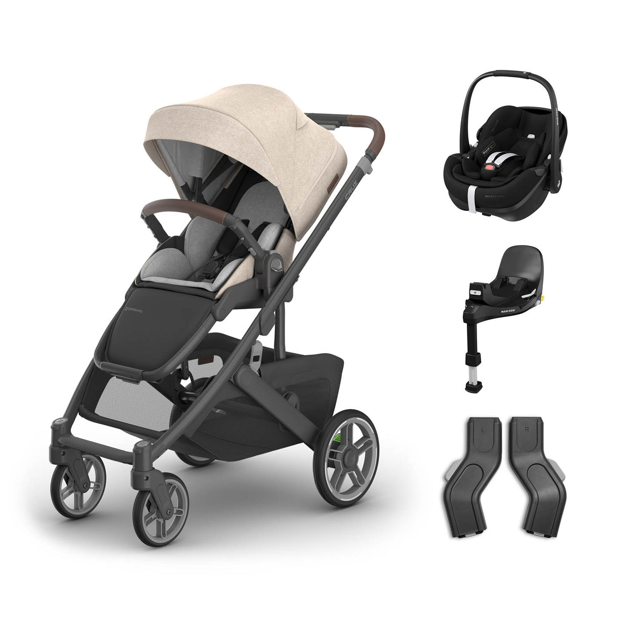 UPPAbaby Cruz V3 Pushchair + Maxi-Cosi Pebble 360 Pro2 & Base - Liam