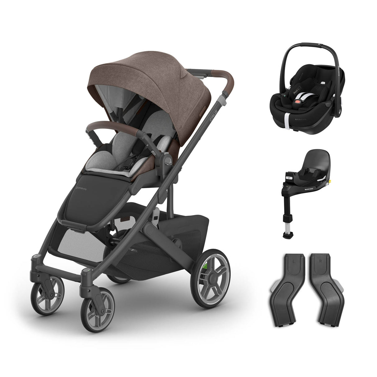 UPPAbaby Cruz V3 Pushchair + Maxi-Cosi Pebble 360 Pro2 & Base - Owen