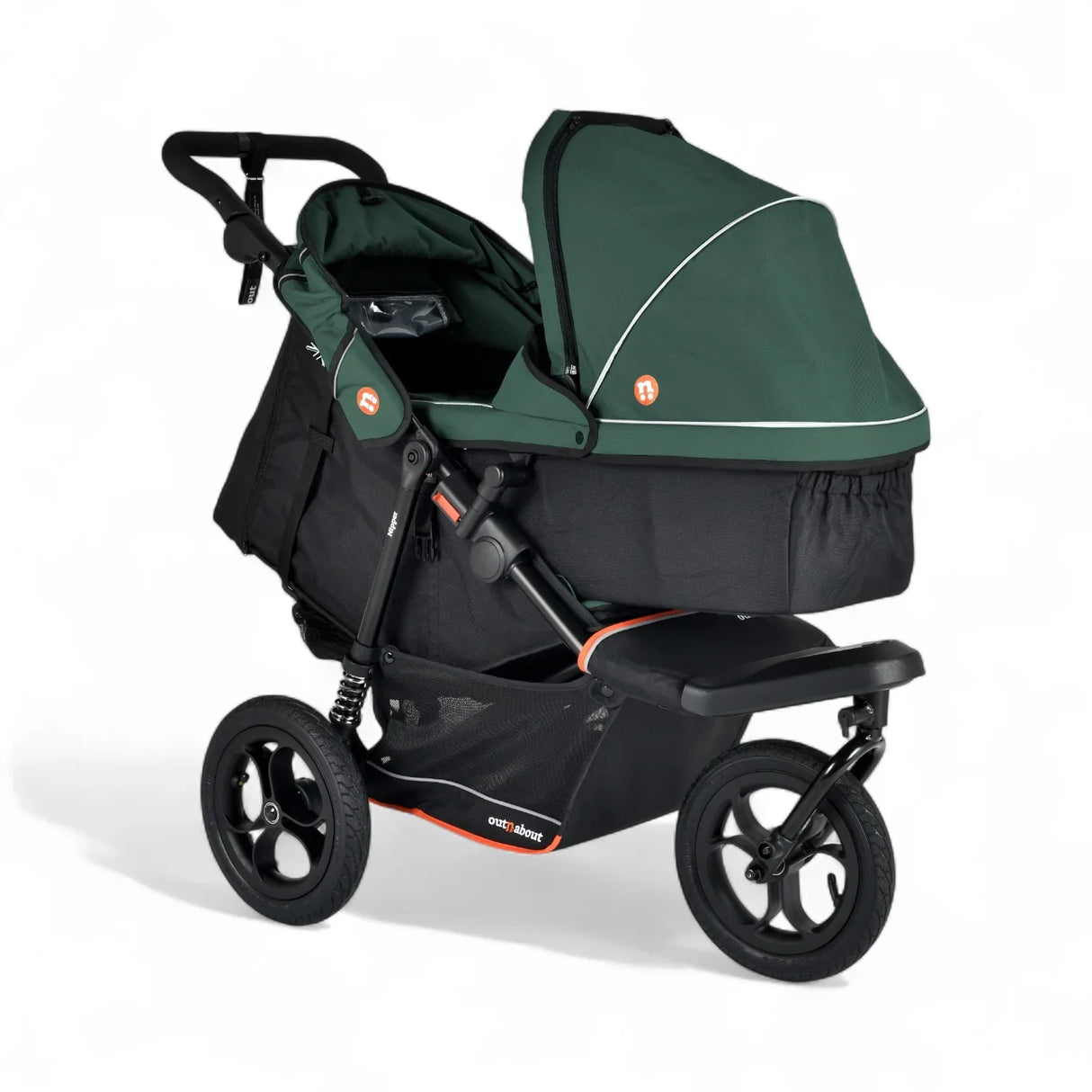 Out n About Nipper V6 Single Maxi-Cosi Cabriofix i-Size Newborn Bundle - Sycamore Green 10
