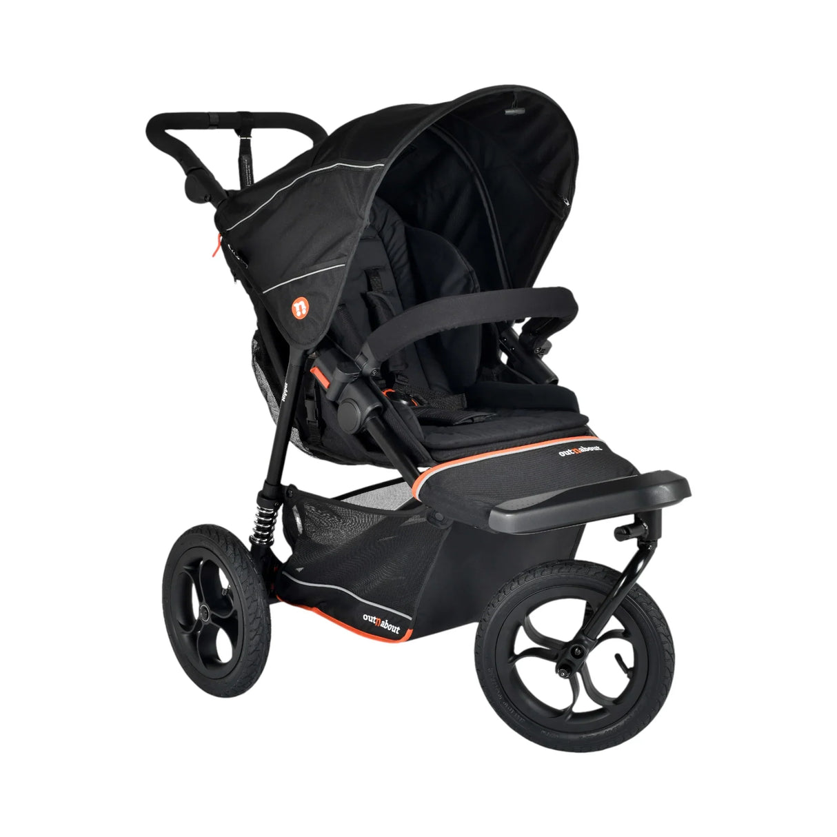 Out n About Nipper V6 Single Maxi-Cosi Cabriofix i-Size Newborn Bundle - Summit Black 7