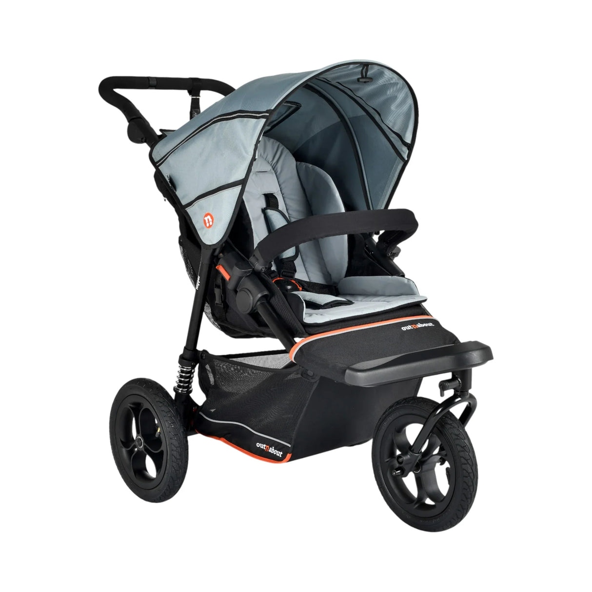 Out n About Nipper V6 Single Cybex Cloud T Newborn Bundle - Rocksalt Grey 7