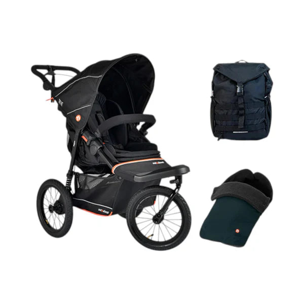 Out n About Nipper V6 Plus Single Adventure Bundle - Summit Black 1
