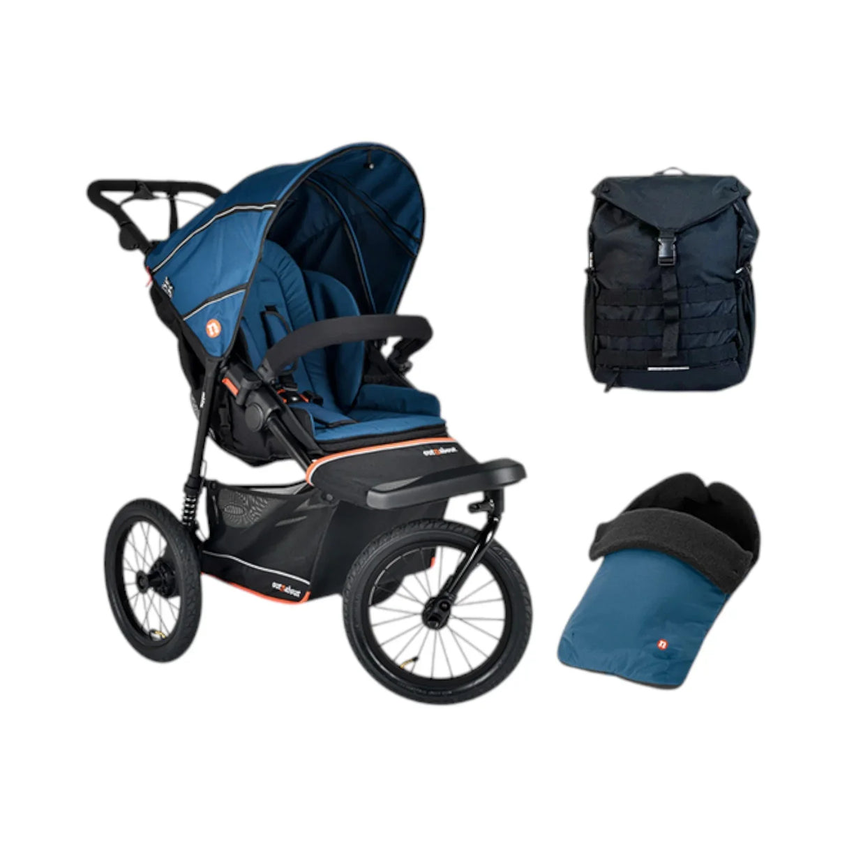 Out n About Nipper V6 Plus Single Adventure Bundle - Highland Blue 1