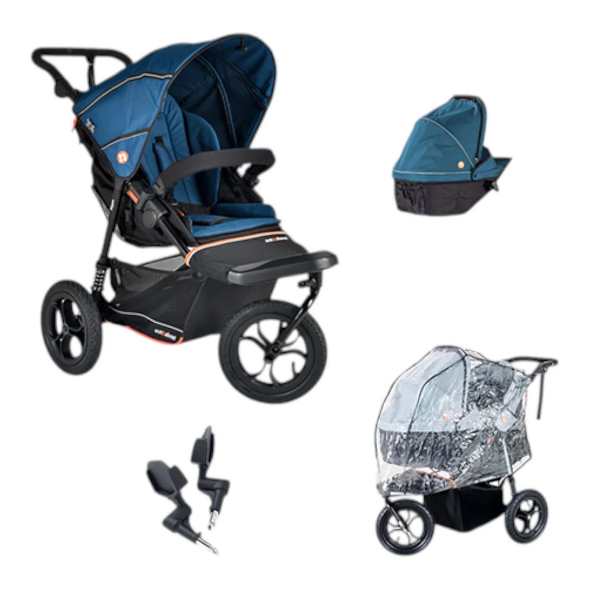 Out n About Nipper V6 Single Newborn Bundle - Highland Blue 6