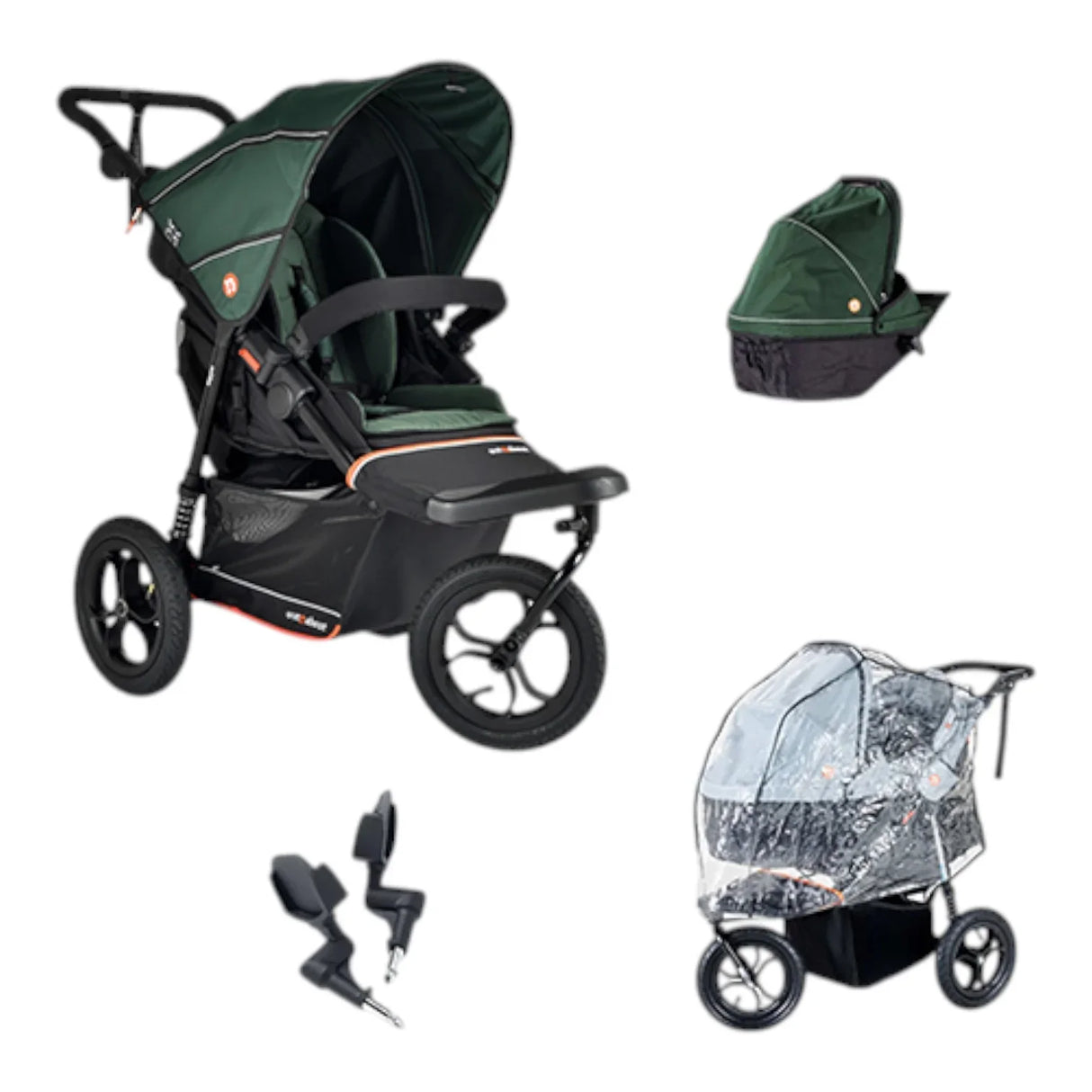Out n About Nipper V6 Single Newborn Bundle - Sycamore Green 6