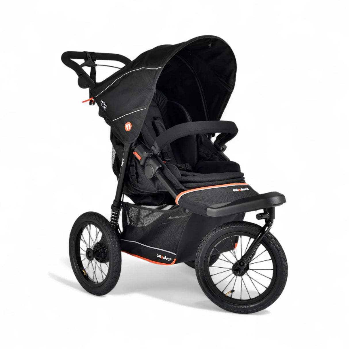 Out n About Nipper V6 Plus Single Pushchair - Summit Black 1
